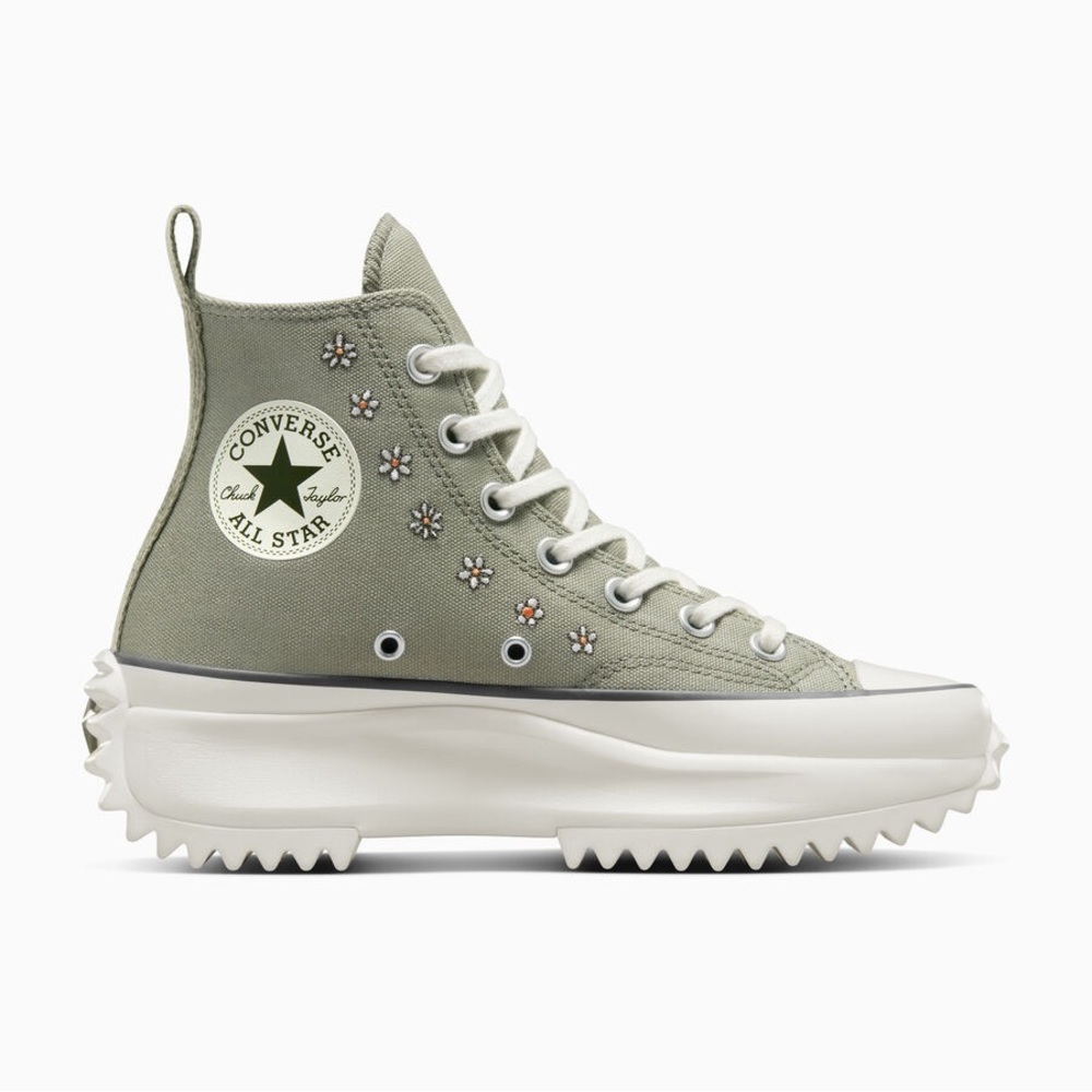 Run Star Hike Hi Embroidery Converse Platform Hightops